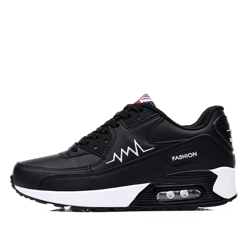 black 955 Модные женские кроссовки; chaussure Femme; Повседневная обувь; удобная дышащая женская обувь на плоской подошве; sapato feminino - Цвет: black 955