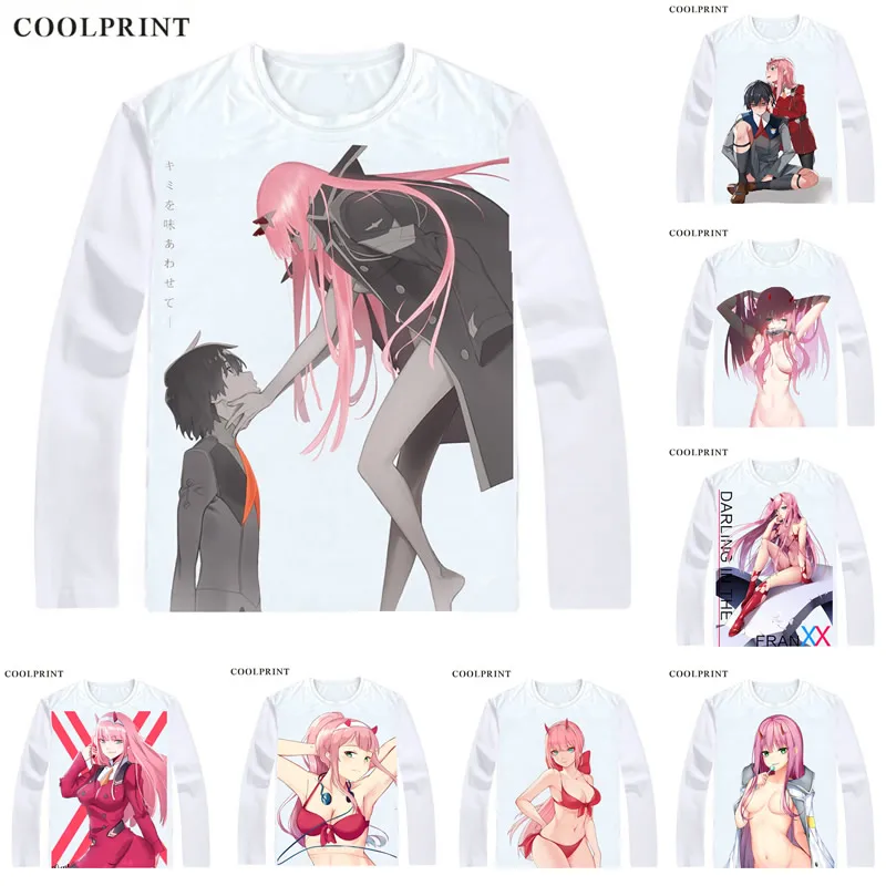 DARLING в FRANXX футболки мульти-стиль рубашка с длинными рукавами Дарин Za Furankisu DarliFra