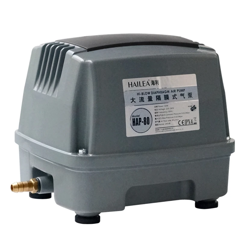 HAILEA HAP 120 hi flow мембранный воздушный насос для koi pond бесшумное увеличение