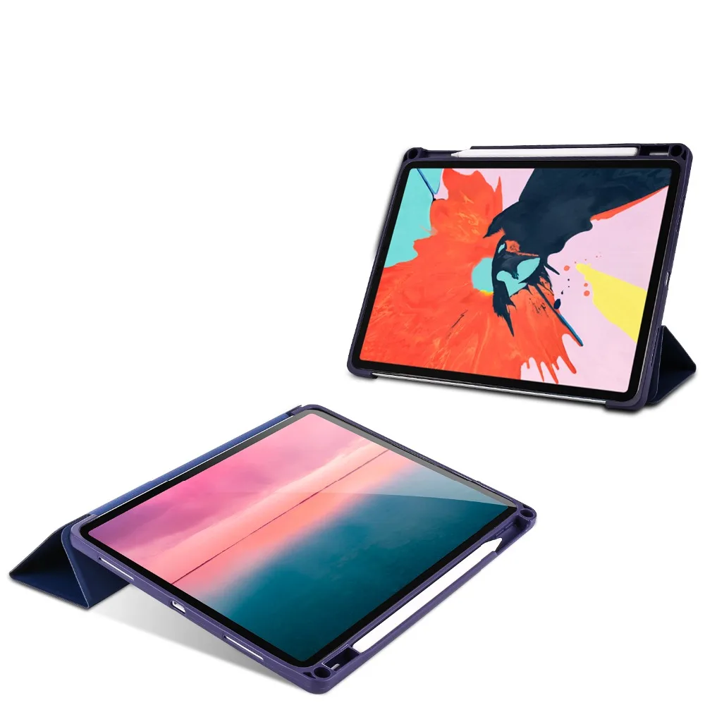 Чехол Kemile для iPad Pro 11 с держателем-карандашом и функцией автоматического