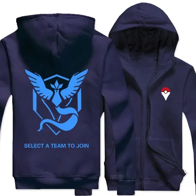7 Новые толстовки для мужчин и женщин для Аниме Pokemon Team Mystic Valor Instinct дизайн толстовка унисекс пальто толстовка - Цвет: 7
