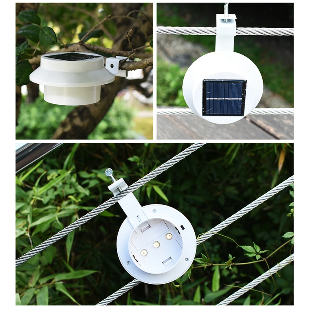 Новый 6 шт Led Солнечный Мощность желоба двери забор для крыши из светильник