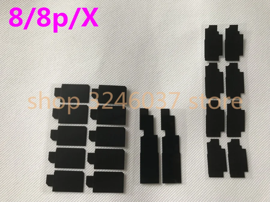 

100set/lot Original Anti-static Big black adhesive glue sticker shield Heat Sink for iPhone 8 8plus X on board motherboard