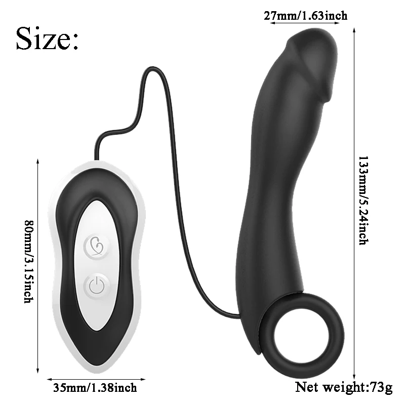Erotic 7 Frequency Vibrating Anal Dildo Vibrator Silicone Butt Plug Penis Prostate Massager Sex Product Toys | Красота и здоровье