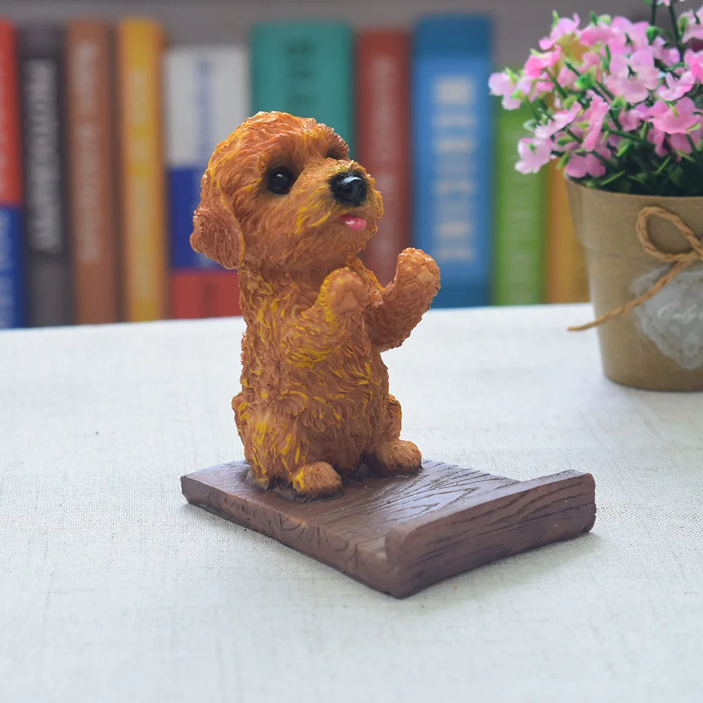 Home Decor собака мопс щенок подарок держатель телефона Tablet Поддержка Desktop Статуэтка