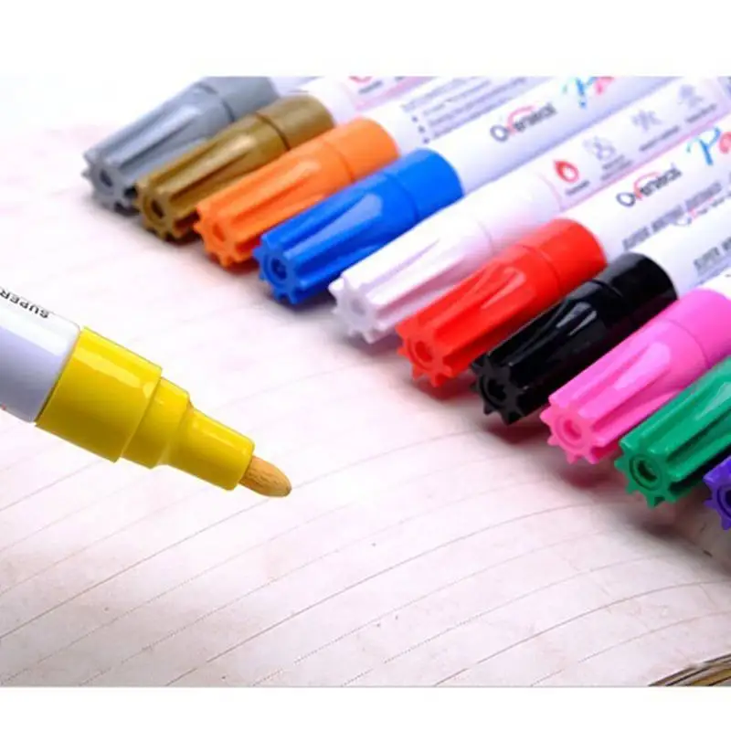 

Colorful Waterproof Pen Car Tire Marker Pen Permanent Paint markers Graffiti Oily Marker Pen DIY Painting Pen
