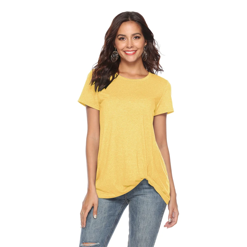 LASPERAL Хлопок Смесь летние женские рубашки Плюс Размер повседневные футболка Топ