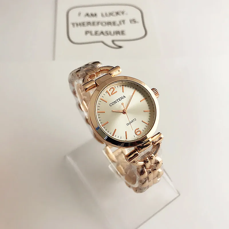 Contena Роскошные Лидирующий бренд Montre часы Femme Модные женские Для женщин Стразы