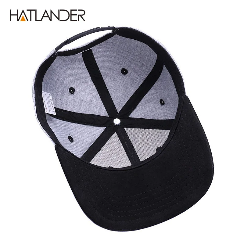 HATLANDER оригинальная Кепка snapback для мужчин с плоским краем бейсбольные кепки