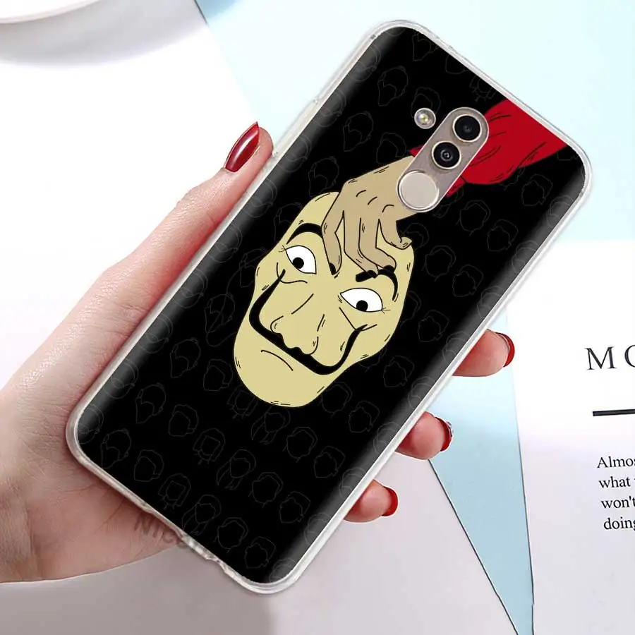 ТПУ силиконовый чехол для huawei P30 P20 Pro P10 P9 Lite mate 10 20 Lite 20 10 Pro Чехол из фильма La Casa De Papel мягкий прозрачный чехол