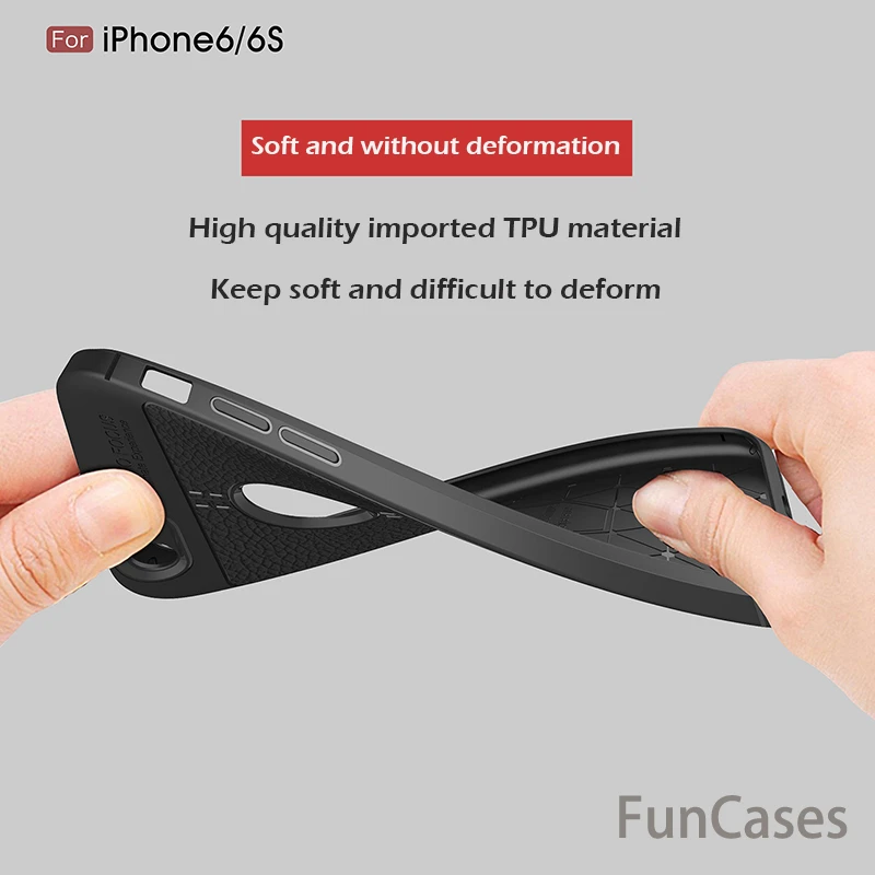 Новые Роскошные ультра-тонкие мягкие чехлы из ТПУ чехол для iPhone 7 Plus кожаные
