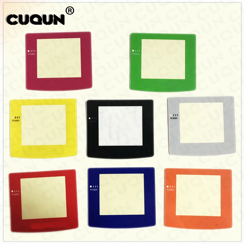 

Multi-color Plastic Screens Lens for GBC Gameboy Color Replacement Protection Screen for GBC With Logo Len