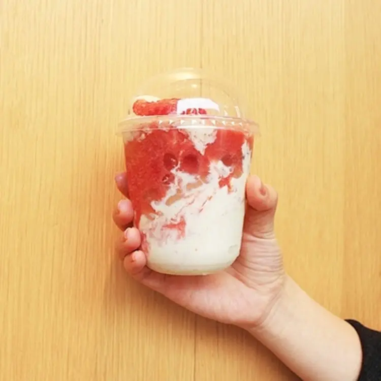 100 шт. одноразовые высокопрозрачные u образные кружки для мороженого снежных и