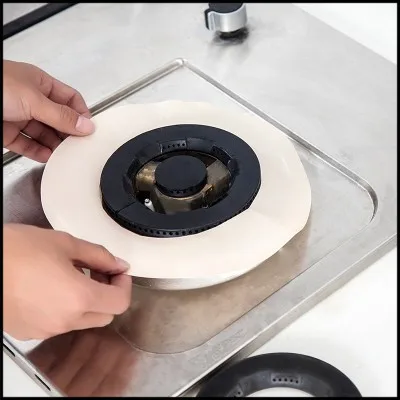 Масляная Бытовая Кухня кухонная плита жареная притягивающая смазанная круглая бумага варочная скамья Защитная площадка газовая плита обороны декоративная пленка