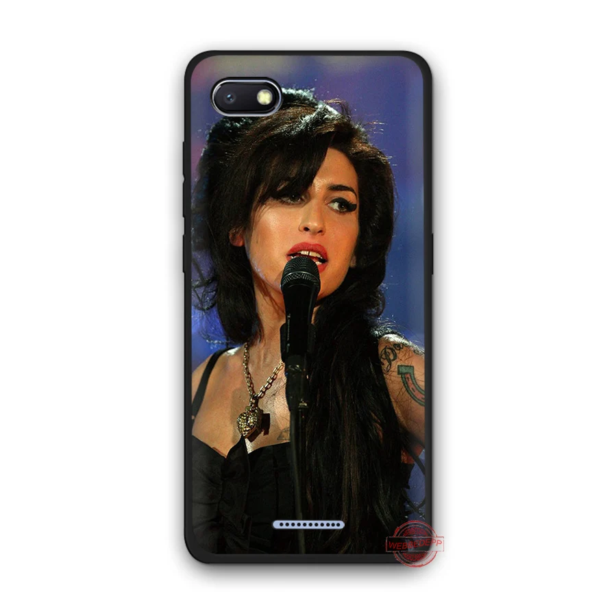 WEBBEDEPP Singer Amy Jade Winehouse мягкая искусственная кожа для Redmi Note 8 7 6 5 Pro 4A 5A 6A 4X Plus S2 Go чехлы