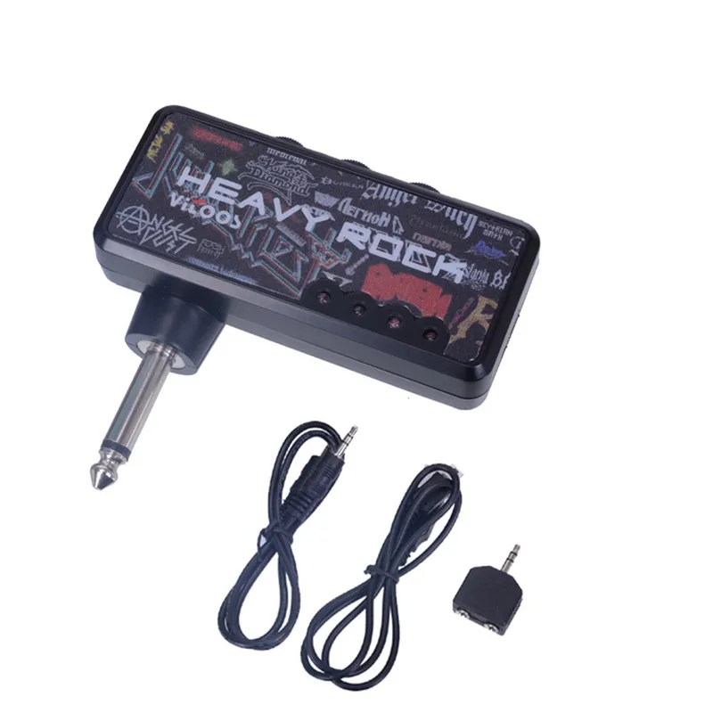 Portable Guitar AMP Plug In Amplifier USB Rechargeable-Heavy Rock Effect | Спорт и развлечения