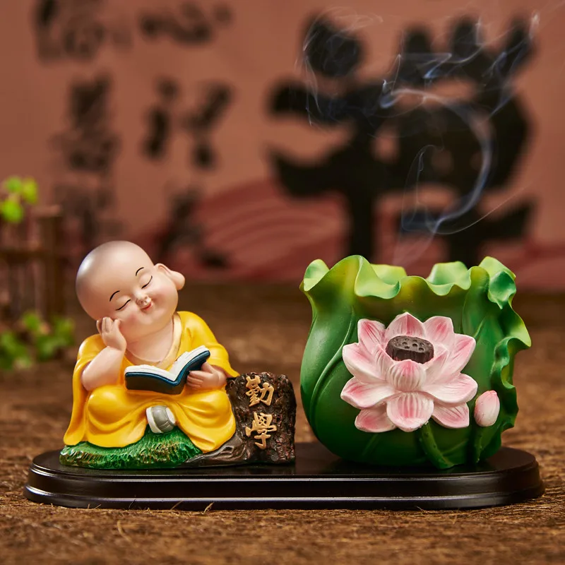 Маленький монах Настольная мебель офисная ручка держатель украшение креативное