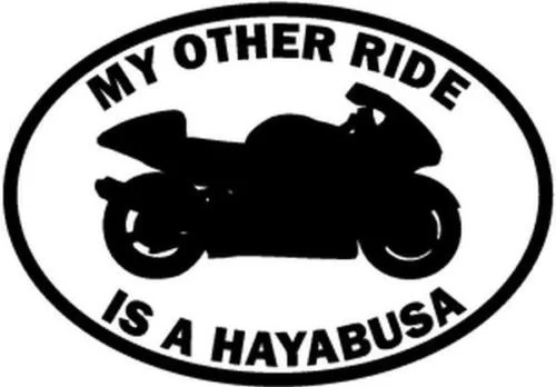 Моя другая поездка Hayabusa мотоцикл окно Виниловая наклейка для автомобиля