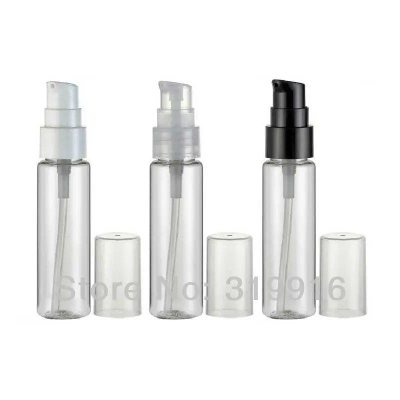 

30ml x 100 transparent travel small cream lotion pump pet bottle for cosmetic packaging ,DIY cream bottle container with pump