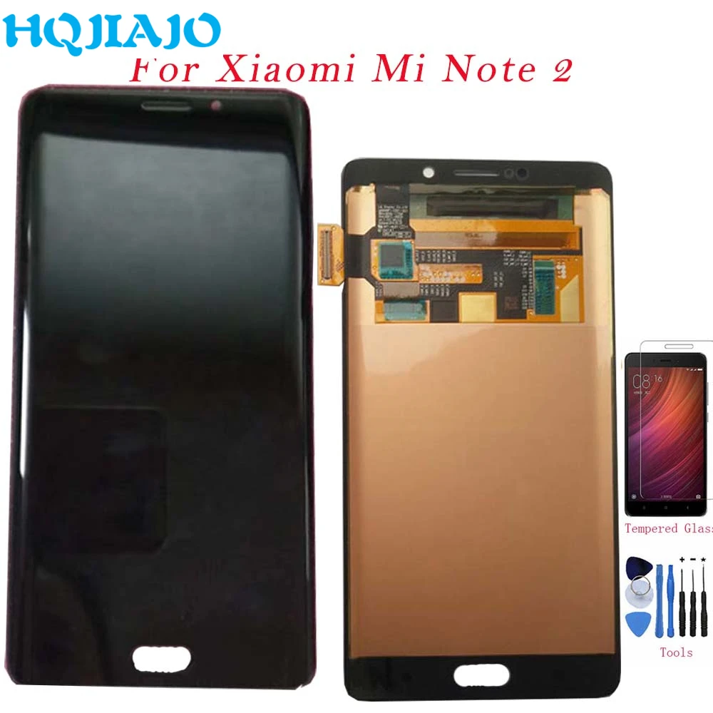 Оригинальный ЖК экран для Xiaomi Mi Note 2 сенсорный дигитайзер в сборе рамка mi note2