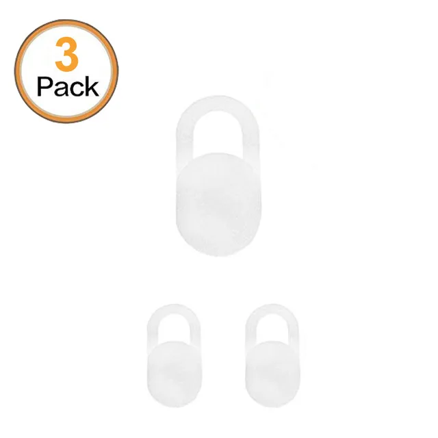 White 3 Pack Веб-камера затвора Магнитный слайдер ультра тонкий слайд веб-Чехлы для камеры для ноутбука компьютера планшета Macbook телефон раздвижной блокировщик крышка - Цвет: White 3 Pack