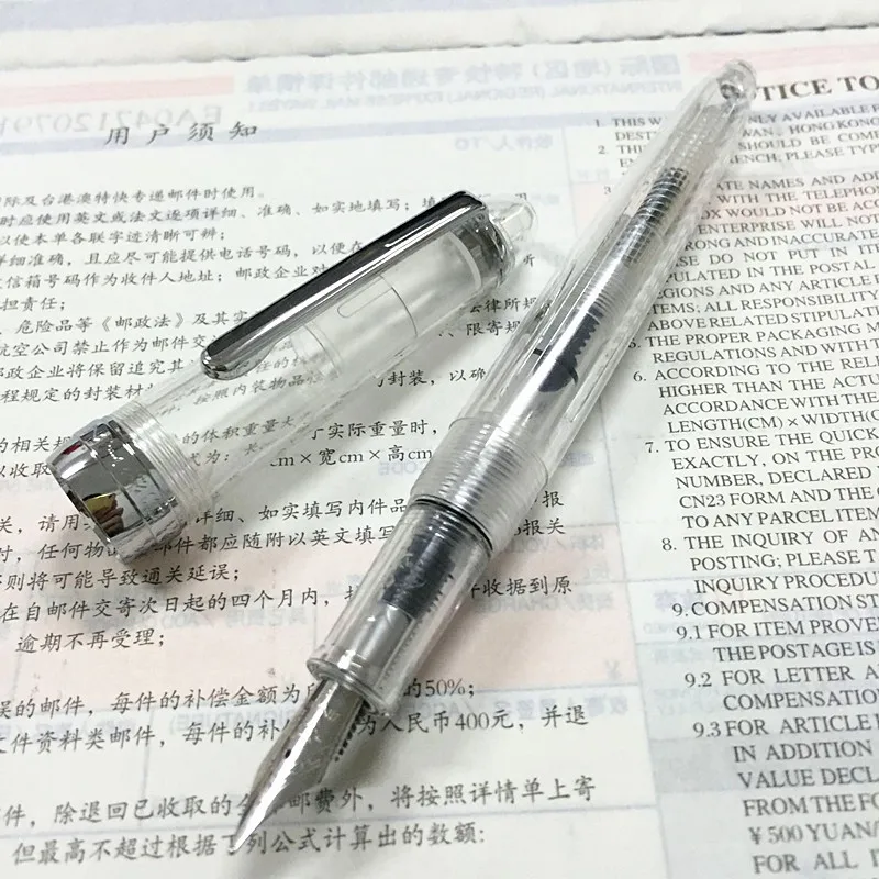 Ручка перьевая прозрачная 0 5 мм с чернилами|fountain pen|quality fountain penstransparent pen |