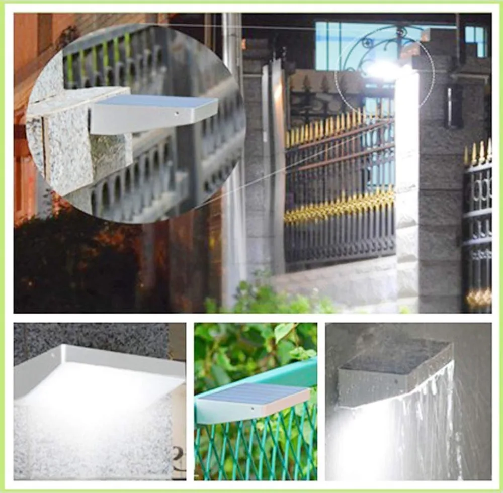 Солнечные огни 48 LED беспроводной водонепроницаемый датчик движения Наружный