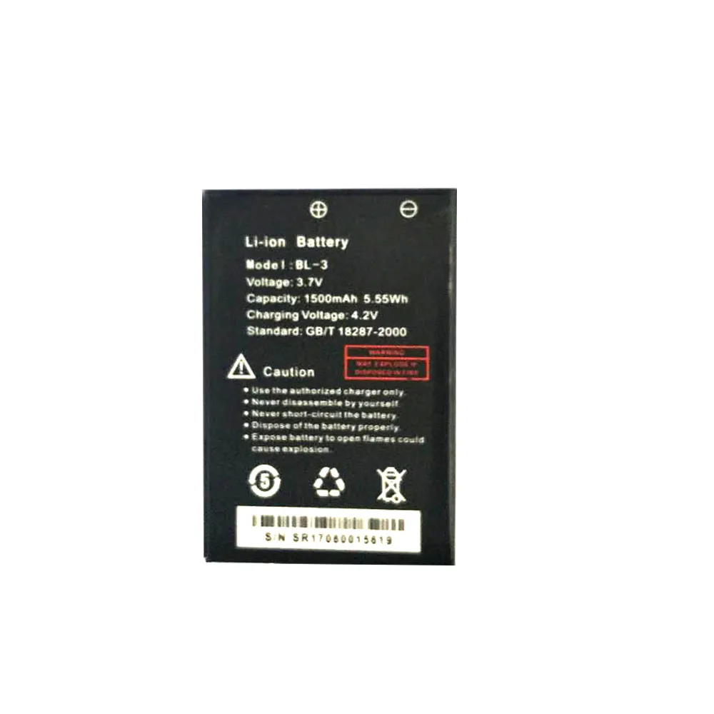 Оригинальная Аккумуляторная Батарея BaoFeng UV 3R 3 7 в 1500 мАч Li Ion для раций Baofeng