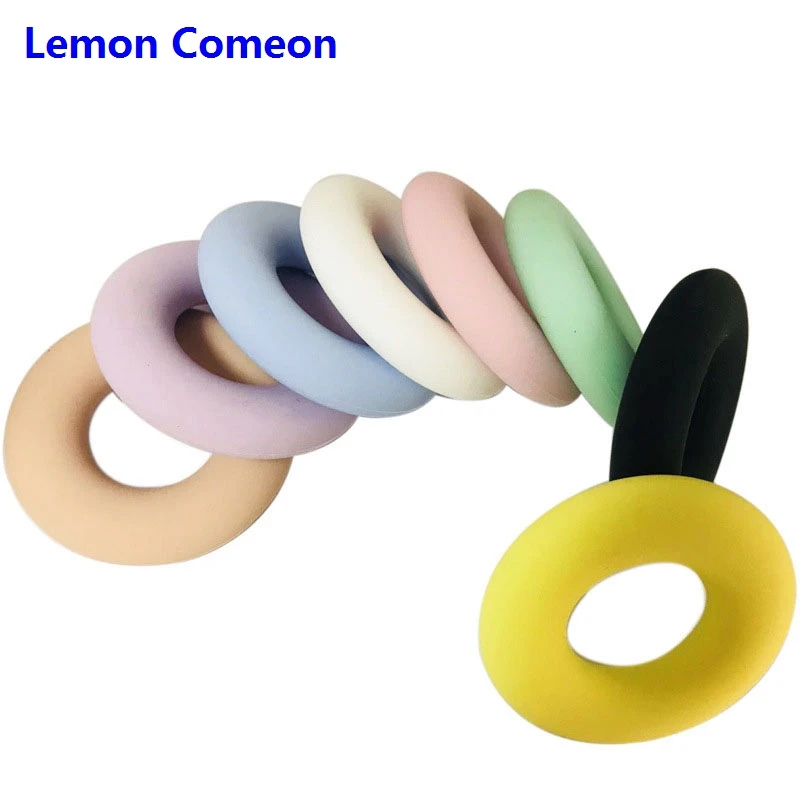 Lemon Comeon 42 мм пищевой силикон бисер ребенок прорезывание зубов кольца игрушки Детские Прорезыватели круг Детские аксессуары детские BPA бесплатно