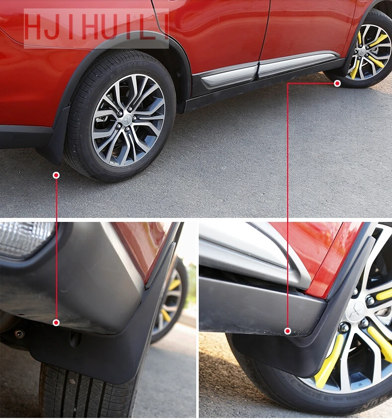 Для Mitsubishi Outlander 2016 2017 2018 Esterno Брызговики Paraspruzzi Parafanghi 4 | Автомобили и мотоциклы