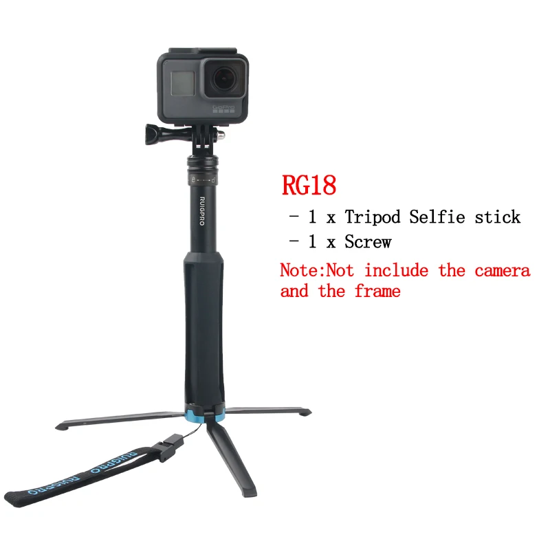 Ручной штатив для селфи выдвижной монопод для Gopro Hero 8 7 6 5 4 3+ SJCAM Xiaomi YI 4k eken H9 sony спортивная камера