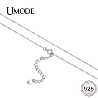umode new trendy 925 sterling silver necklaces for women fashion wedding party jewelry gifts collares mujer bijoux femme uln9995