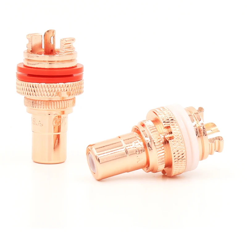8 шт. высококачественные красные медные розетки с RCA разъемом|plug rca|plug socketplug terminal |