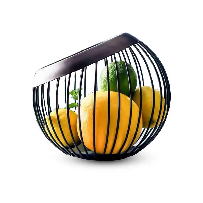 Скандинавский стиль железное искусство фрукты домашнее хранилище корзина