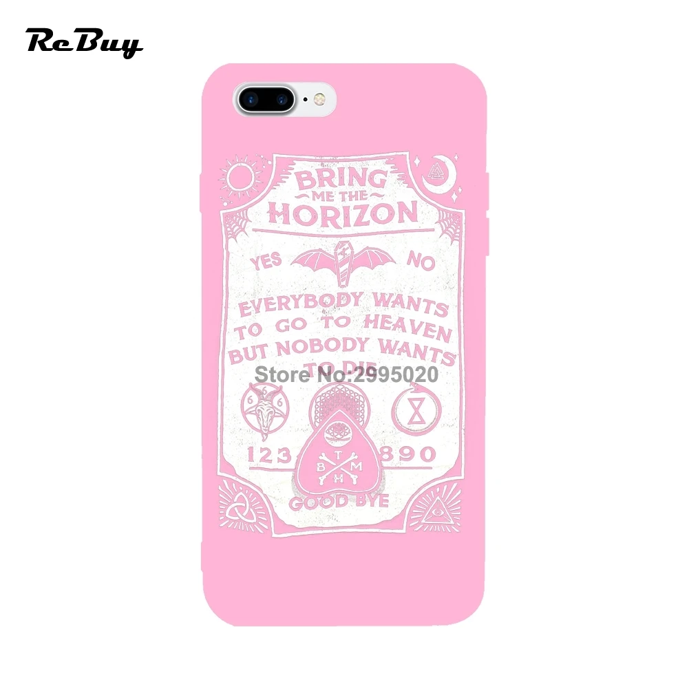 Глазури Чехлы для мангала iPhone 6 6S Plus плюс Bring Me the Horizon 7 принципиально В виде