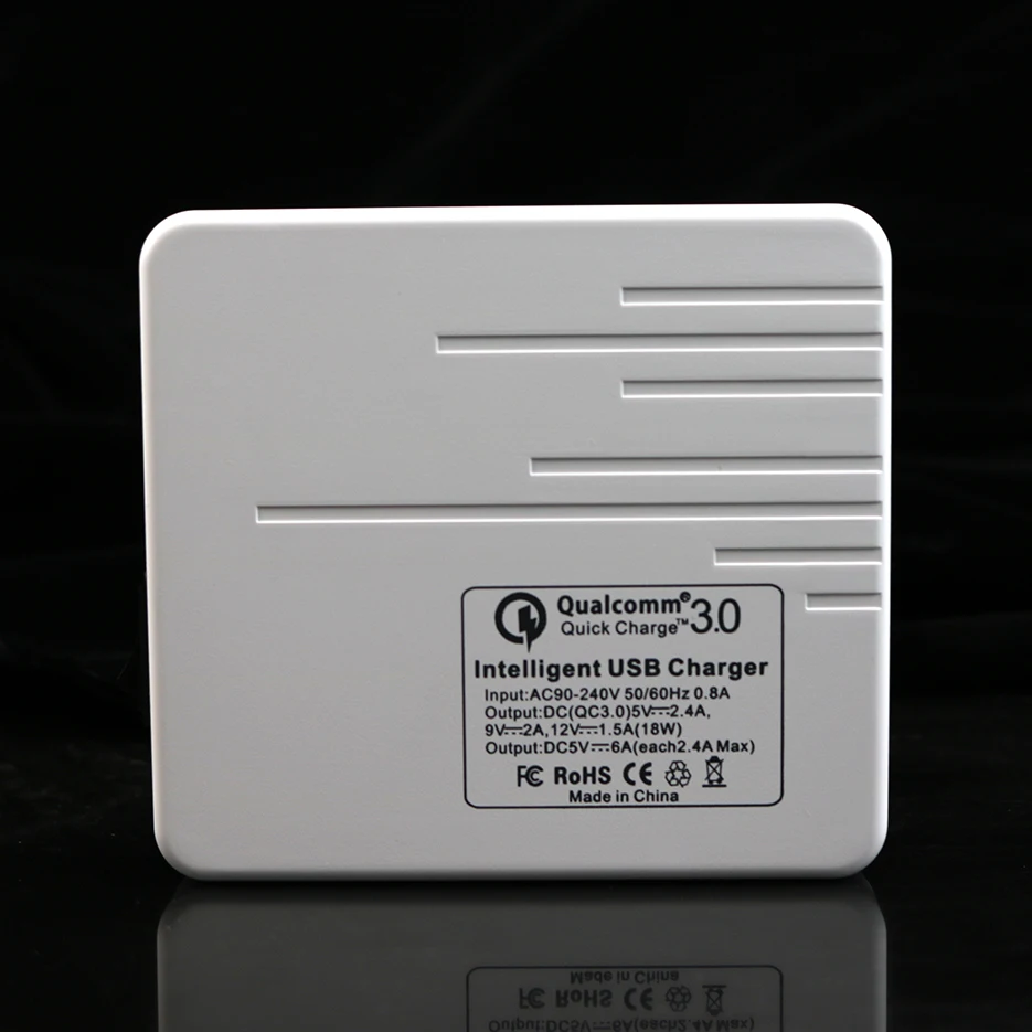 Быстрое интеллектуальное зарядное устройство USB Quick 3 0 адаптер 5 В/2 4 А 7 портов для