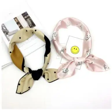 Весна и осень новый Южная Корея маленький Косынка имитация чистого шелка 100