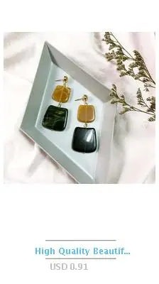 Серьги Whtie, трендовые, черные, двойные, круглые, 1 пара, мраморные, натуральные камни, вечерние, металлические, эффектные,, модные ювелирные изделия, красивые