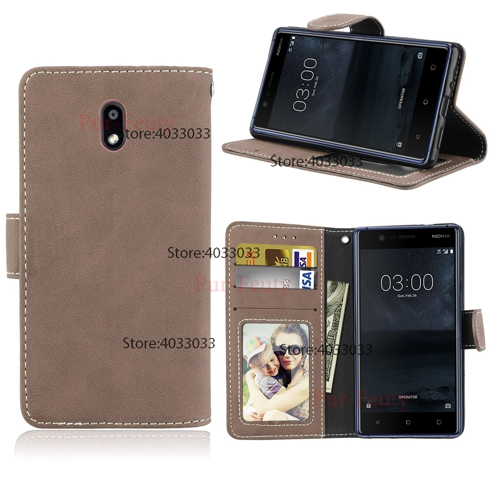 Flip Case for Nokia 3 TA-1032 TA-1020 Phone Leather Cover Global Dual TA 1032 Luxury Wallet Silicone | Мобильные телефоны и