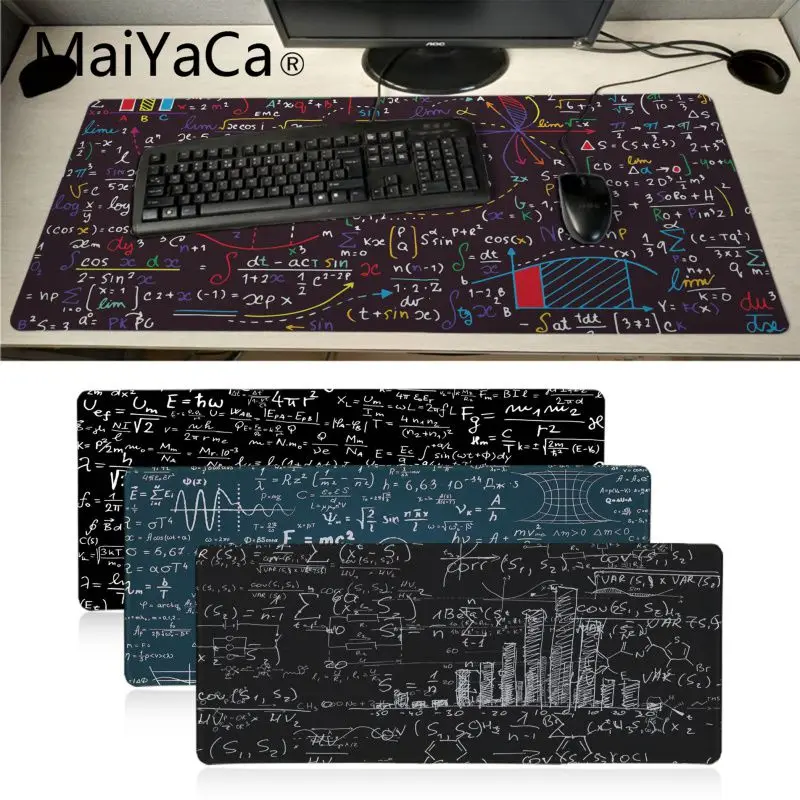 Игровые коврики Maiyaca с геометрической математической формулой коврик для мыши