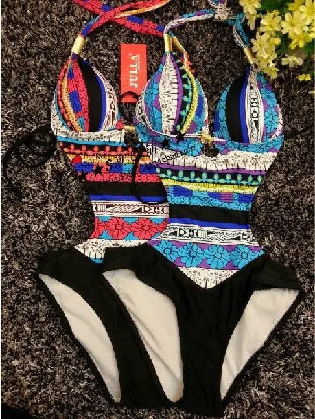 Женская обувь с принтом Цельный купальник для девочек Летняя Пляжная Бохо на