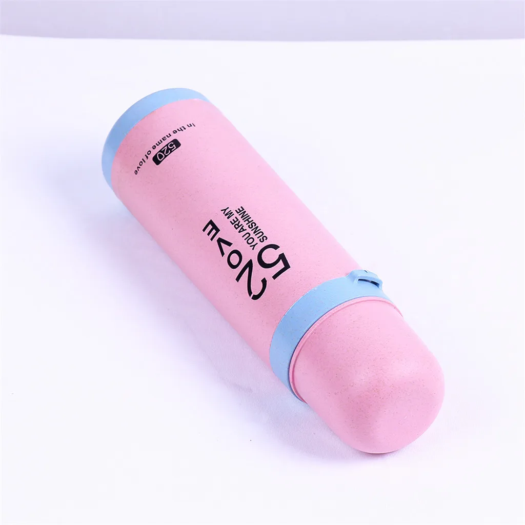 Thermos Bottle Portable Double Wall Valentine's Day Cup Vacuum School Straight Drinking Women Simple Surprise Gifts L4 | Дом и сад