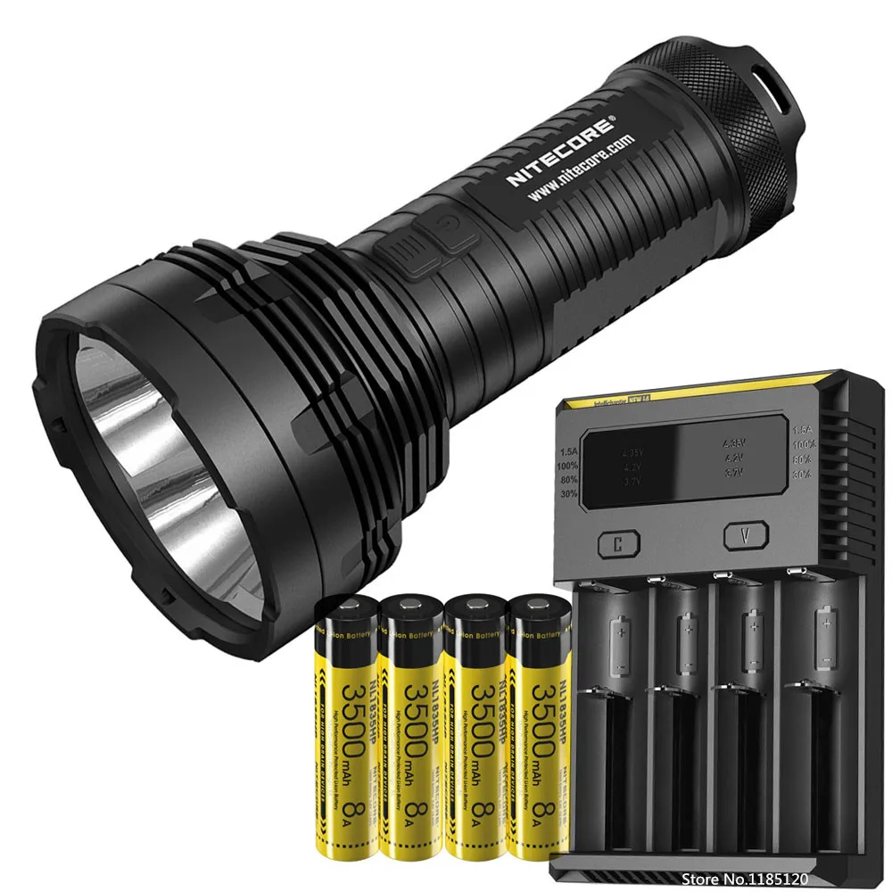 TM16GT NL1835HP I4 NITECORE TM16GT фонарик 4* CREE XP-L HI V3 светодиодный Макс 3600 люмен прожектор Луч расстояние 1003 м Открытый походный фонарь - Испускаемый цвет: TM16GT NL1835HP I4
