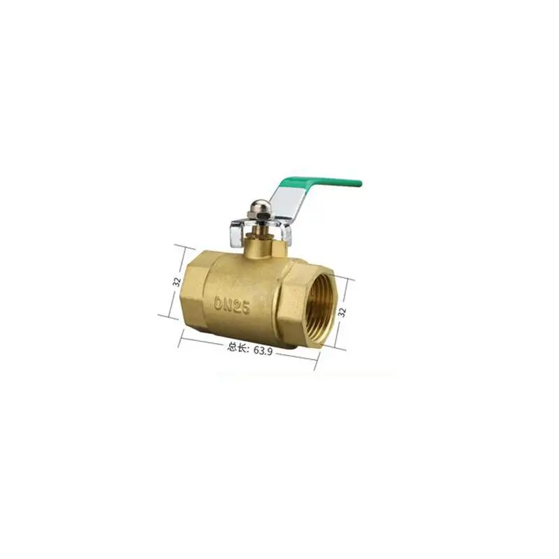 

1" BSP Female Thread Brass Ball Valve Extra Strong Thickwalls Copper Pipe Fitting for Water Gas Oil Control