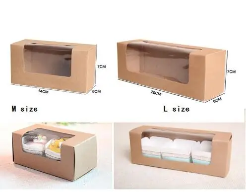 Подарочные картонные коробки из крафт-бумаги 30 шт. Подарочная коробка с