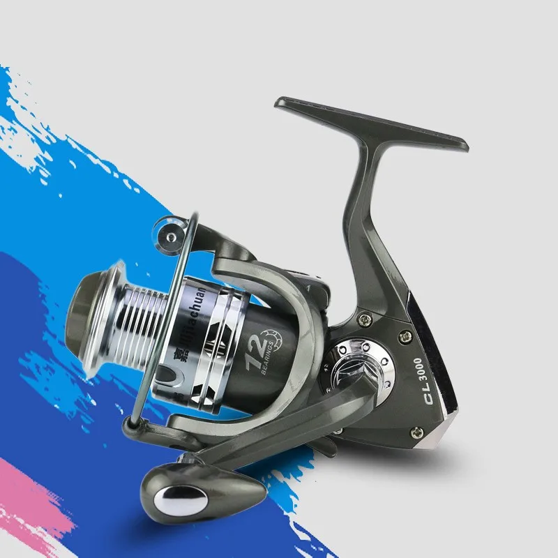 Rotating Fishing Reel 5.1:1 Spinning Upgraded Lightweight Baitcasting HS2000/3000/5000 Supplies High Quality | Спорт и развлечения