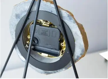 Домашний декор фигурка из камня художественный дизайн часы металлическая полка