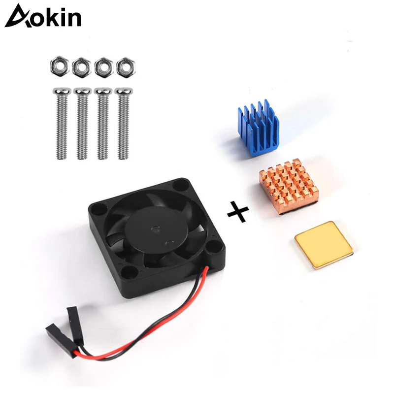 Для Raspberry Pi комплект теплоотвода вентилятора для охлаждения кулера 3/2 Модель B +