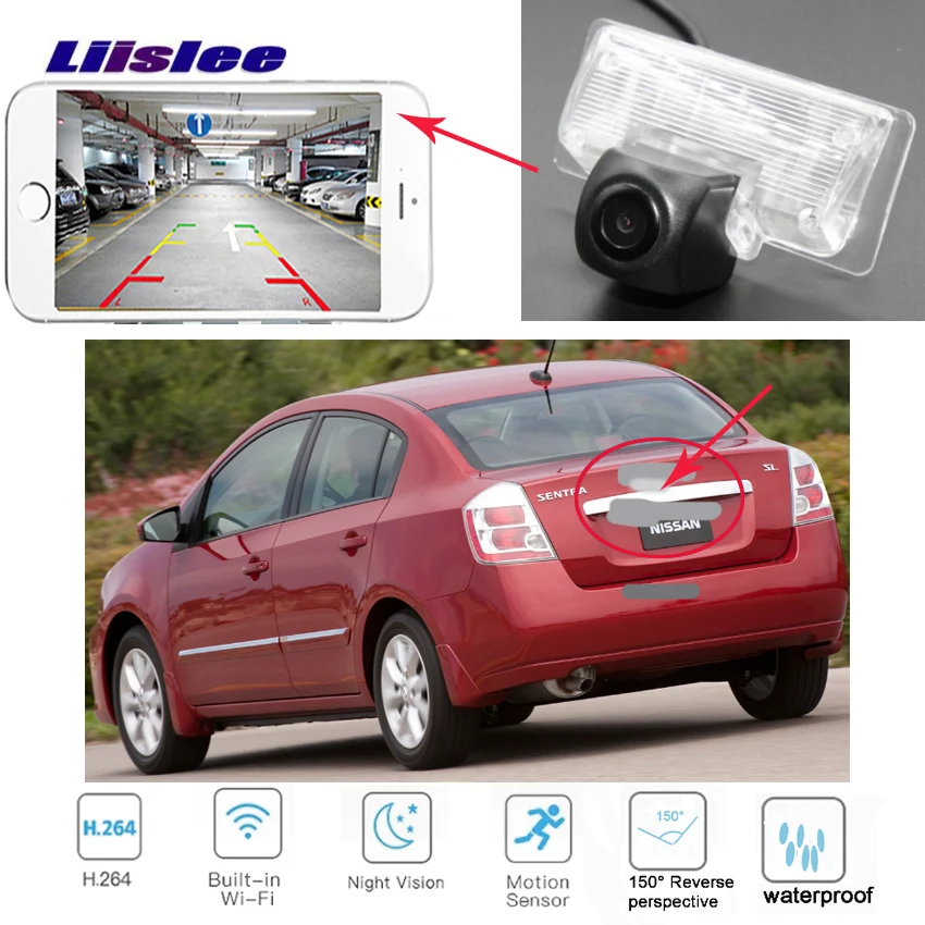LiisLee для Infiniti JX35 QX60 QX56 QX80 2011 2015 HD дублирующая парковки заднего вида wireles камера