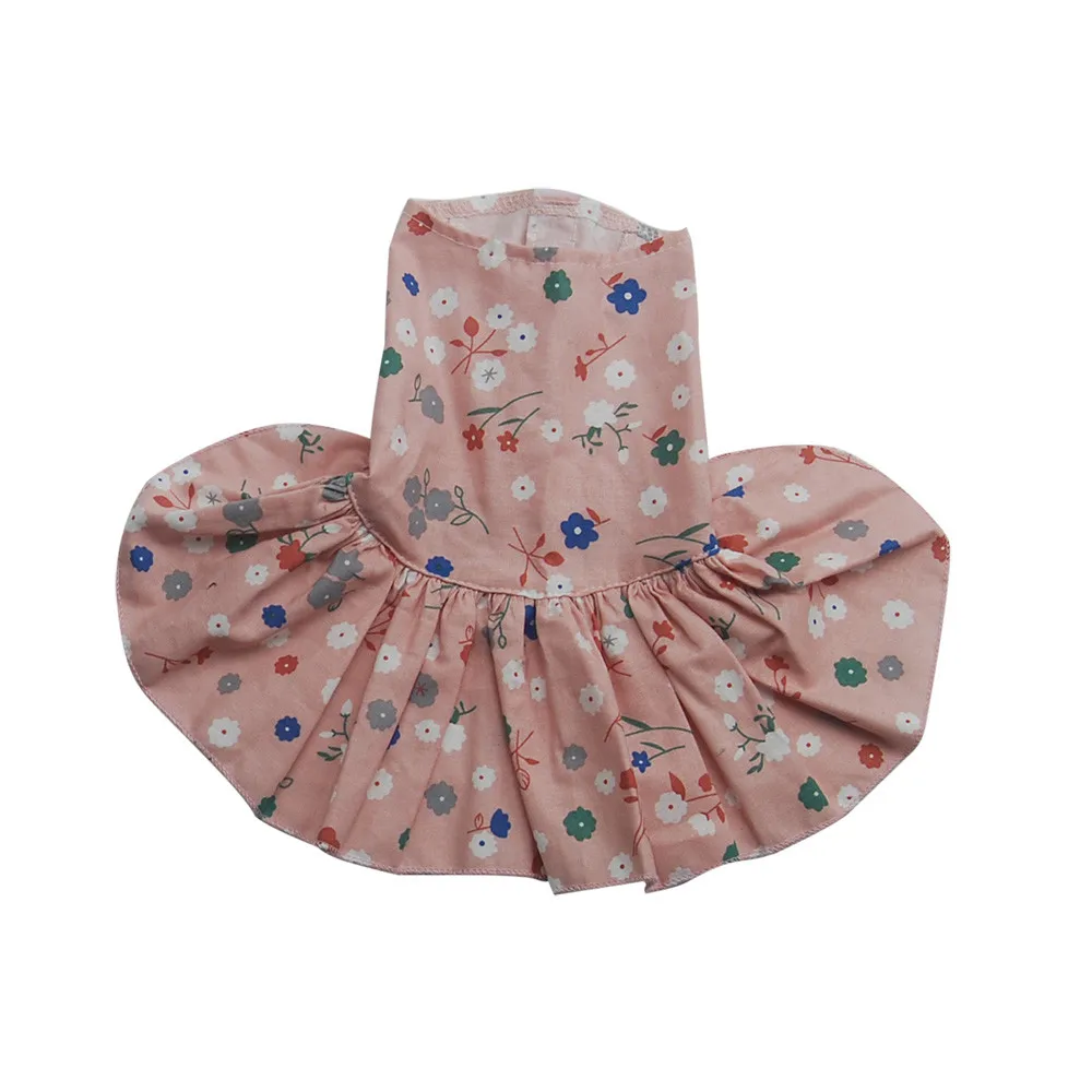 2018 TOP FASHION Colorful Pet Sunflower Printing Skirt Teddy Cute Puppy Dog Clothes 0425 | Дом и сад